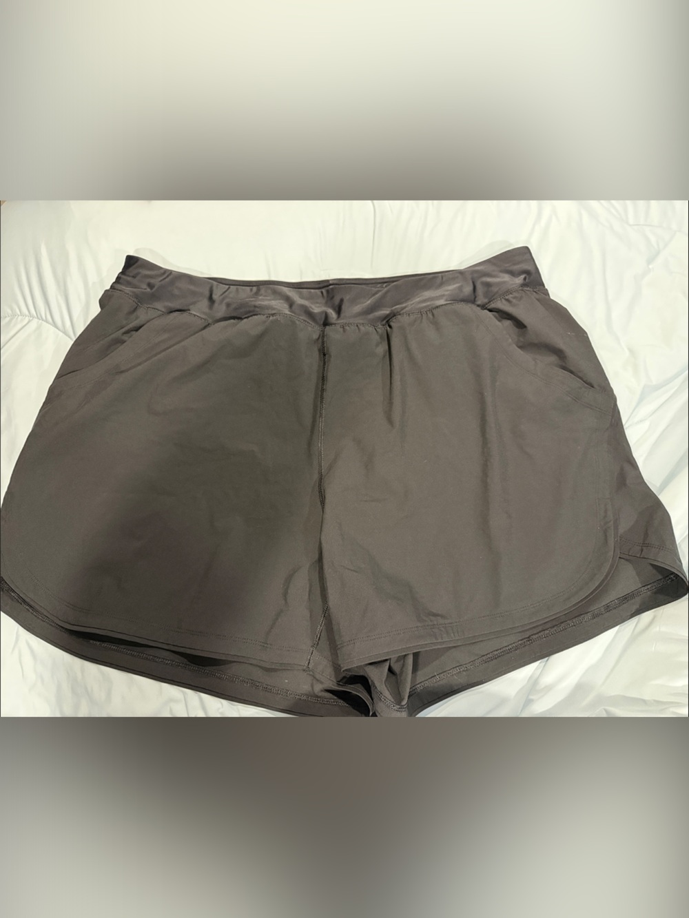 Lands’ End 24W 5” Black swim/ quick dry athletic shorts